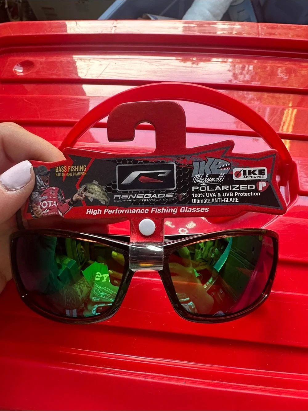 Renegade Polarized Fishing Sunglasses - Green Lens